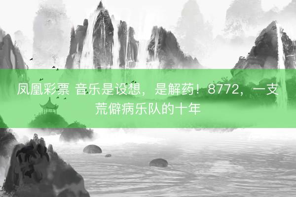 凤凰彩票 音乐是设想，是解药！8772，一支荒僻病乐队的十年
